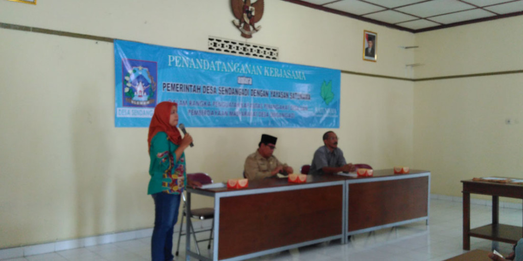 SATUNAMA dan Desa Sendangadi Jalin Kerjasama Penguatan Kapasitas Desa