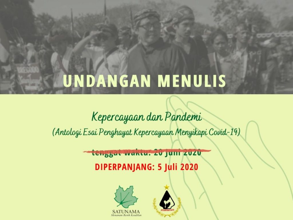 Undangan Menulis Esai: Kepercayaan dan Pandemi