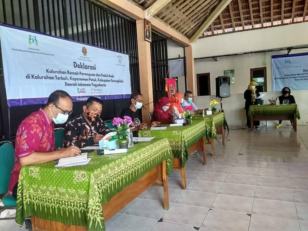 Kalurahan Terbah Gunungkidul Deklarasikan Kalurahan Ramah Perempuan dan Peduli Anak