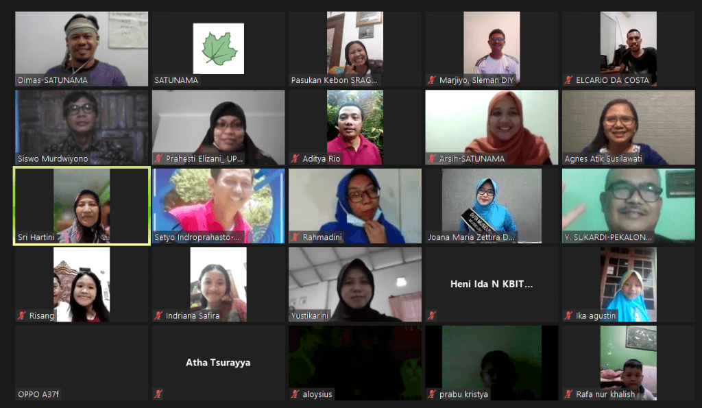 Gelar Webinar, SATUNAMA Angkat Tema Anak Bercocok Tanam di Tengah Pandemi