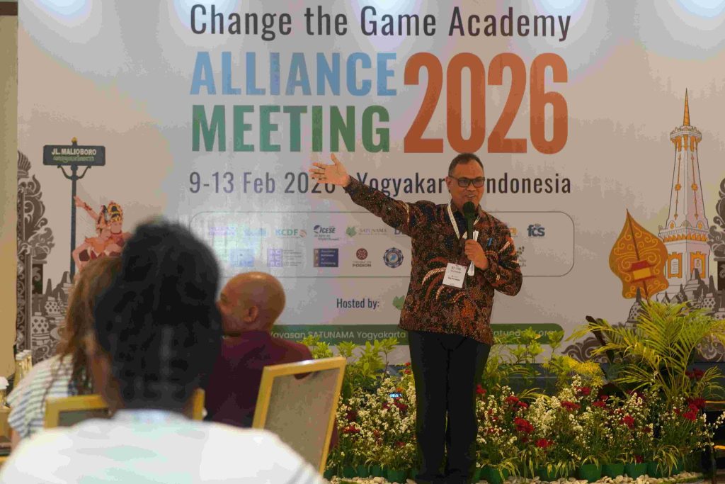 Direktur Eksekutif SATUNAMA, Edy Purwaka, membuka Alliance Meeting pada Selasa, 10 Februari 2026 lalu.